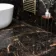 Sky Golden Black Marble Effect Polished Porcelain Floor Tile