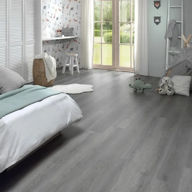 Milan Grey Oak Luxury Click Vinyl Flooring 5mm