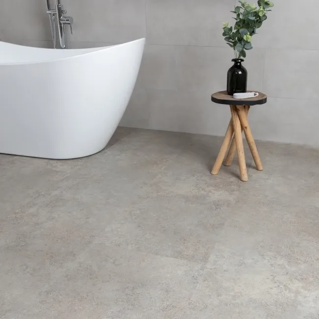 Antalya Greige Stone Tile Luxury Click Vinyl Flooring 6mm