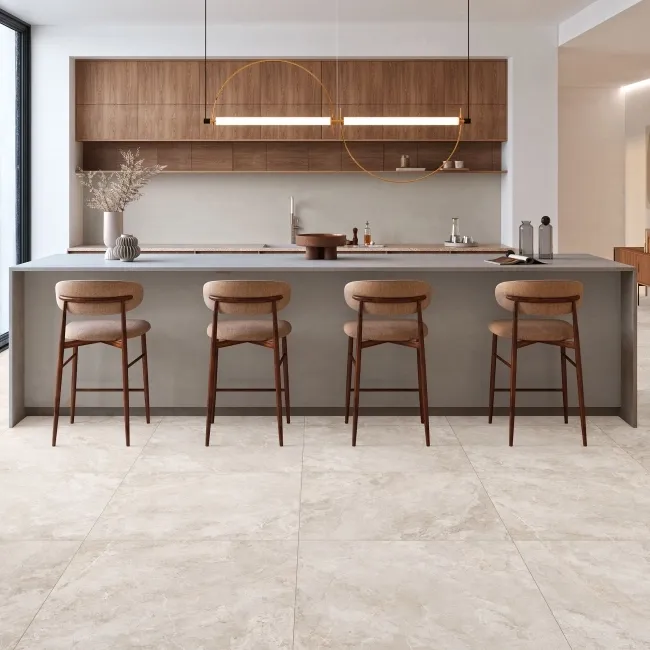 Mylos Ivory Stone Effect Matt Porcelain Floor Tile