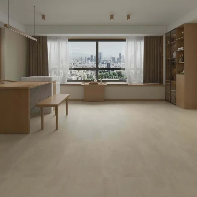 Antalya Beige Stone Tile Luxury Click Vinyl Flooring 6mm