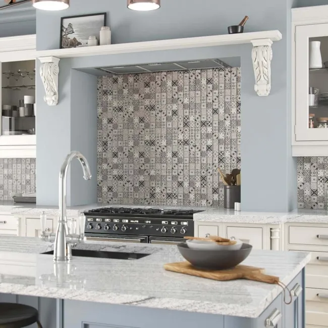 Arabesco Grey Glass Mosaic