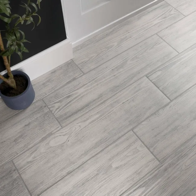 Banzai Greige Oak Wood Effect Matt Porcelain Floor Tile