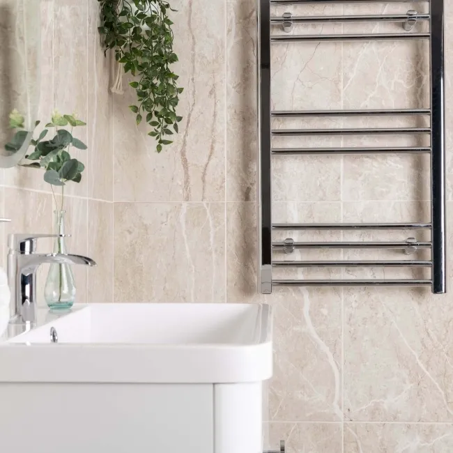 Bernini Marfil Gloss Marble Effect Ceramic Wall Tile