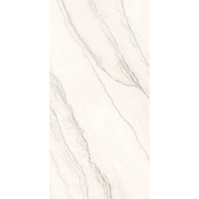Caelum White Marble Effect Semi Polished Porcelain Wall and Floor Tile 