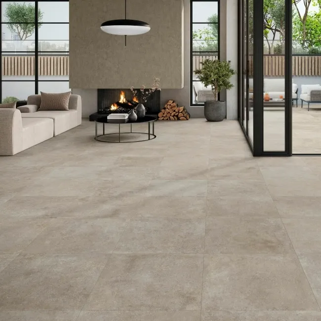 Crassana Beige Concrete Effect Anti Slip Porcelain Floor Tile