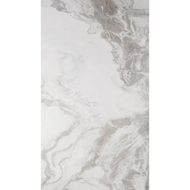 Fenndi Silver Marble Effect Polished Porcelain Tile