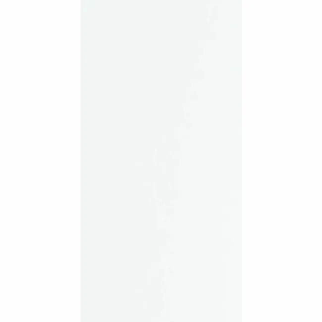 Flat White Gloss Ceramic Wall Tile 250x500