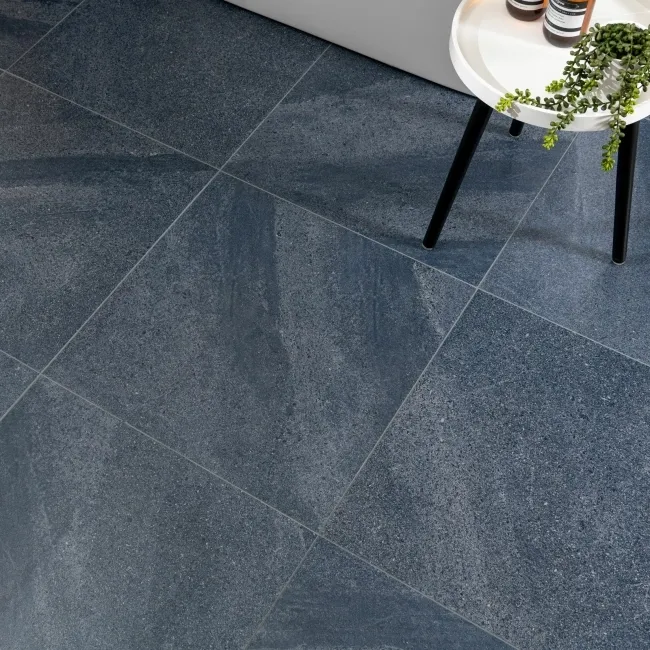 Galaxy Denim Blue Stone Effect Semi Polished Porcelain Tile