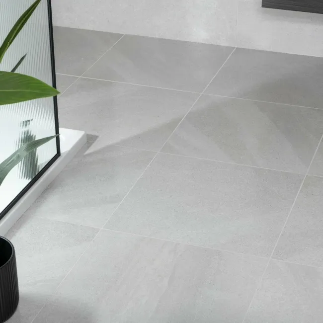 Galaxy Smoke Grey Stone Effect Semi Polished Porcelain Tile