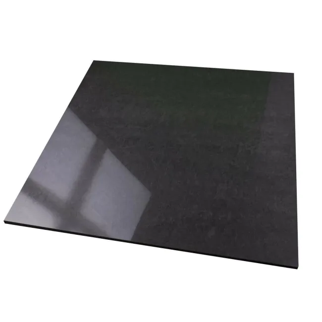 Lounge Black Polished Porcelain Floor Tile
