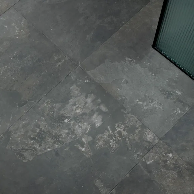 Magma Sparkle Black Slate Effect Anti Slip Porcelain Tile