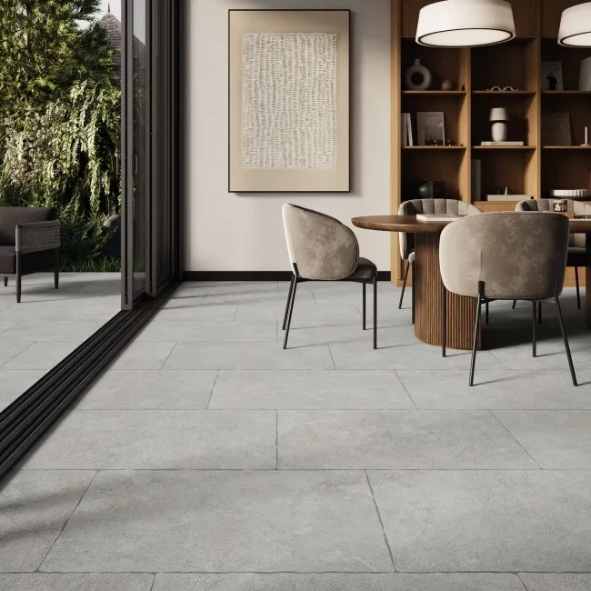Mineral Grey Rustic Edge Stone Effect Porcelain Tile