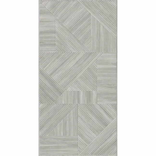Nantes Grey 3D Wood Panel Effect Wall Tile