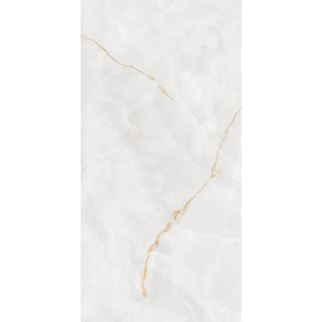 Omen White Onyx Marble Effect Matt Porcelain Tile