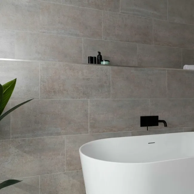 Oxide Grey Concrete Effect Matt Ceramic Wall Tile