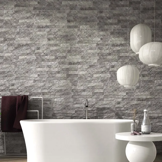 Ribera Grey Slate Effect Wall Tiles 
