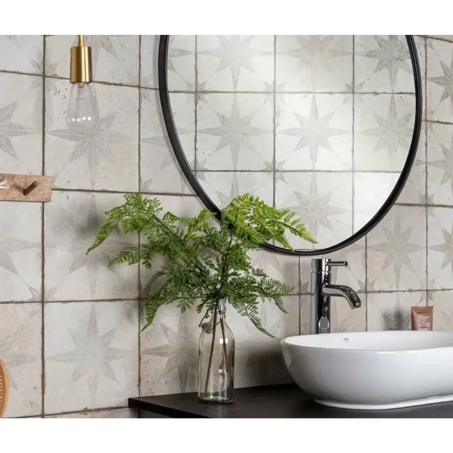 Metropolis Star Silver Wall and Floor Tiles