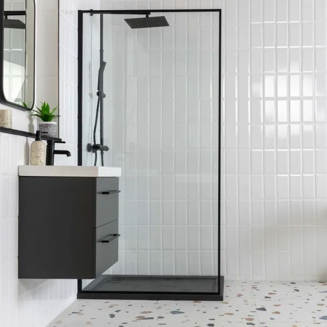 Subway Bevelled White Gloss Ceramic Wall Tiles