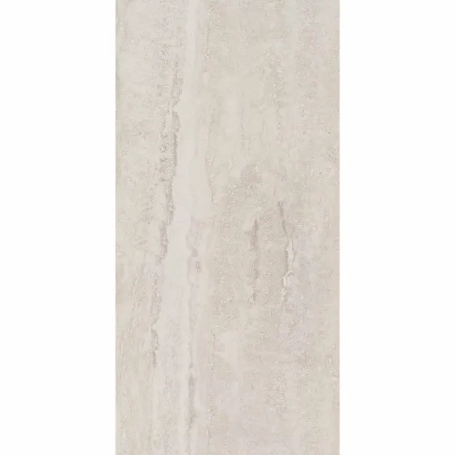 Travertino Light Grey Stone Effect Matt Porcelain Wall & Floor Tile
