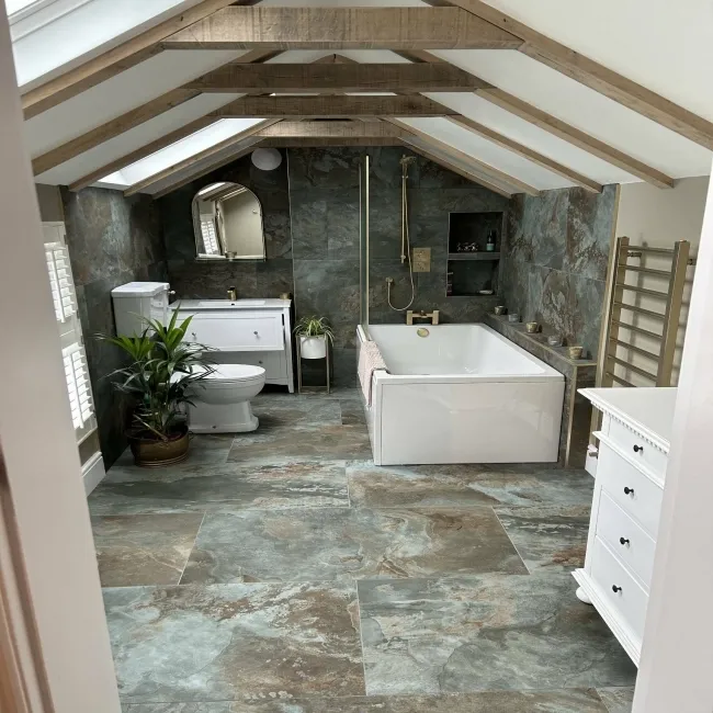 Slate Way Green Matt Porcelain Wall and Floor Tile