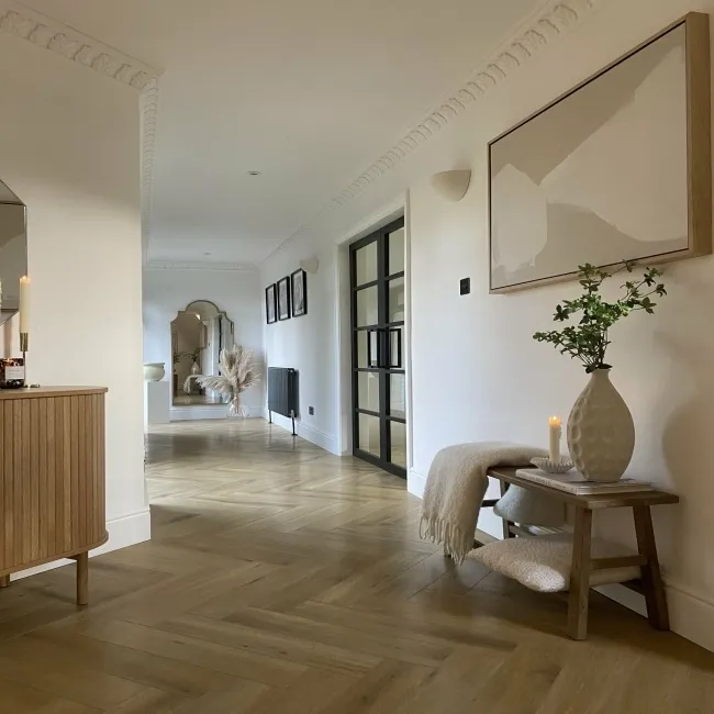 Chason Shortbread Herringbone Luxury Click Vinyl Flooring 5mm