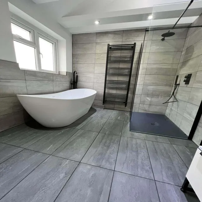 Cliff Grafite Grey Porcelain Wall And Floor Tiles
