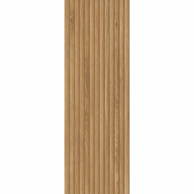 Verbier Honey Slatted Decor Wood Effect Ceramic Wall Tile