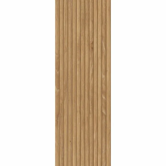 Verbier Honey Slatted Decor Wood Effect Ceramic Wall Tile