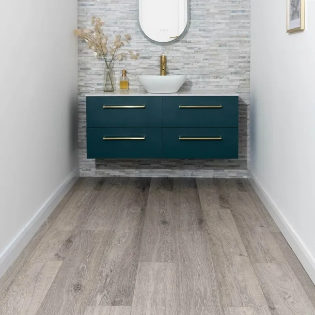 Willow Grey Oak Luxury Click Vinyl Flooring 5mm