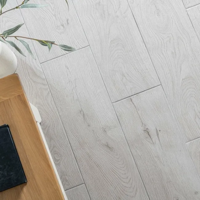 Yukon Light Grey Oak Wood Effect Matt Porcelain Floor Tile
