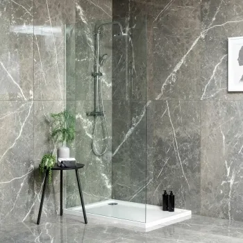 Blu Del Belgio Clay Polished Marble Effect Porcelain Wall and Floor Tile