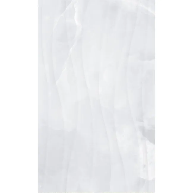 Garner White Decor Onyx Marble Effect Gloss Ceramic Wall Tile