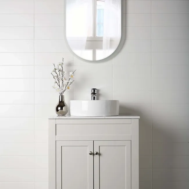 Linear White Matt Wall Tiles