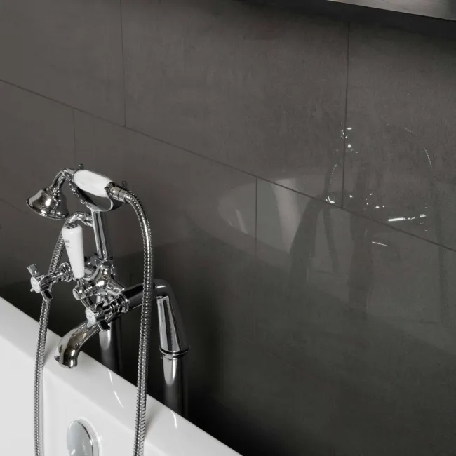 Lounge Grey Polished Porcelain Wall and Floor Tile