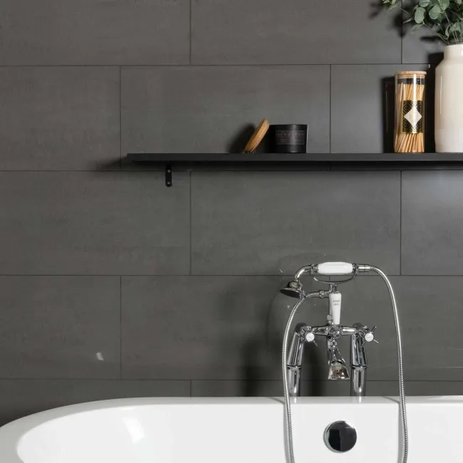 Lounge Grey Polished Porcelain Wall and Floor Tile