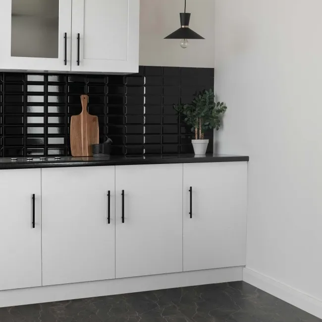 Mini Metro Matt Black Wall Tiles