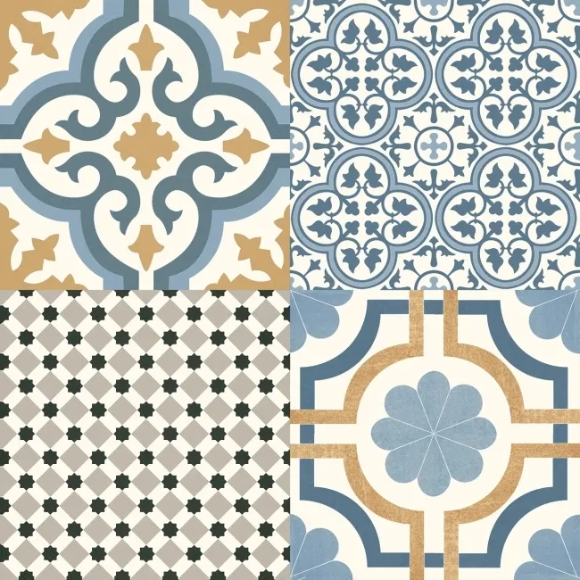 Windsor Multi Patterned Matt Porcelain Wall and Floor Tile