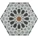 Andalucia Hexagon Patterned Porcelain Wall And Floor Tiles