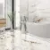 Barnaby White Marble Effect Large Polished Porcelain Wall and Floor Tile