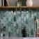 Raindrop Green Glass Mosaic 300x300