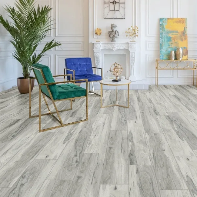 Mercurio Mist Grey Luxury Click Vinyl Flooring 4mm