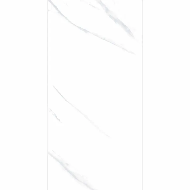 Alaskan Calacatta White Marble Effect Polished Porcelain Wall and Floor Tile