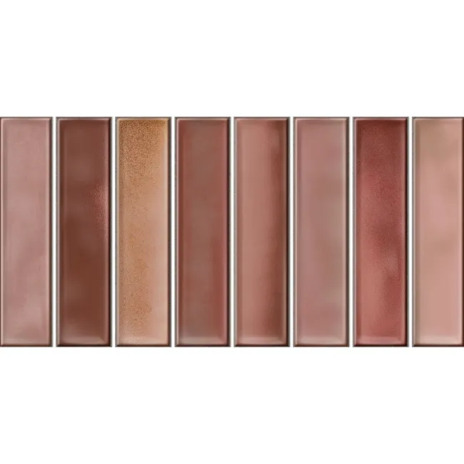 Alba Red Kit Kat Effect Gloss Ceramic Wall Tile