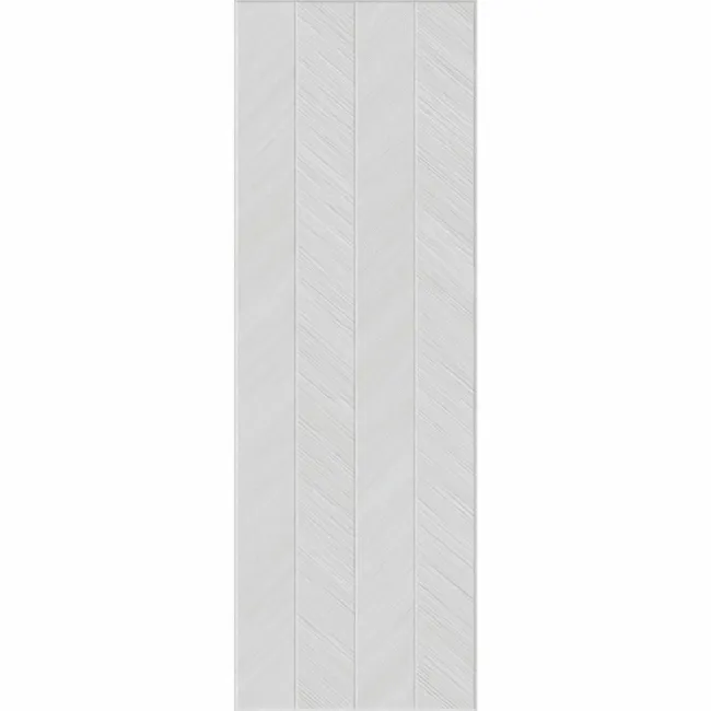 Bercy Chevron Decor Light Grey Concrete Effect Matt Ceramic Wall Tile
