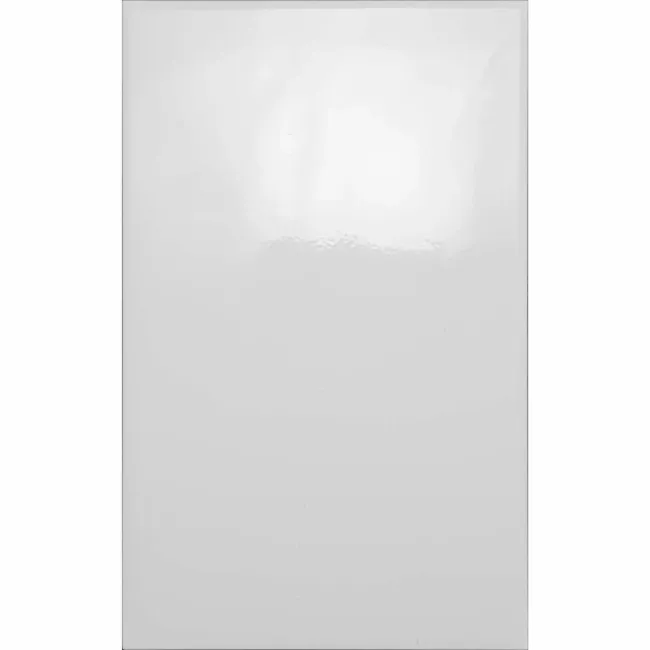 Bumpy White Gloss Ceramic Wall Tile - 250x400