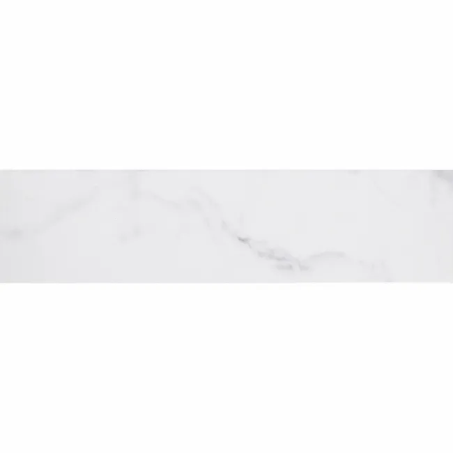 Carrara White Marble Effect Gloss Brick Wall Tile