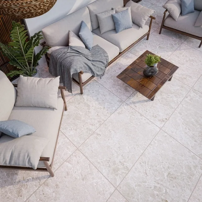 Charisma Beige Stone Effect Matt Porcelain Outdoor Slab