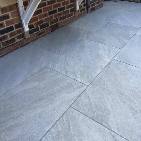 Onea Natural Beige Stone Effect Large Outdoor Porcelain Slab Tile 595x900