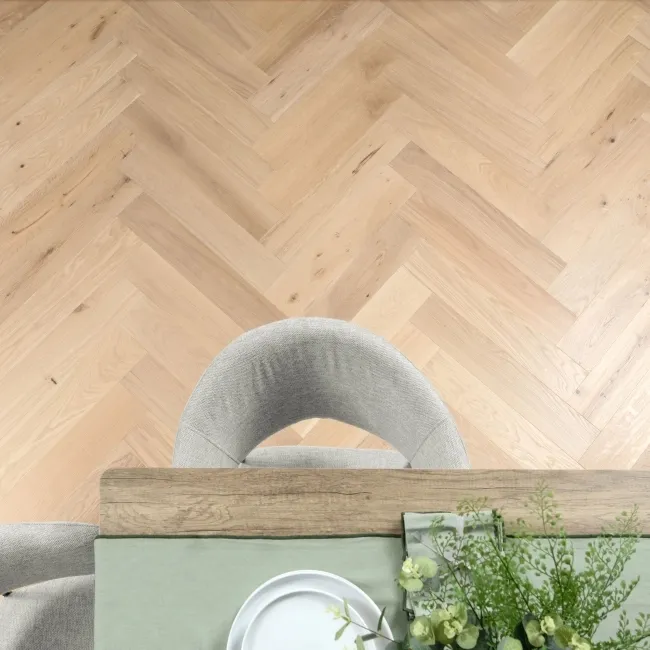 Delamere Herringbone Modern Oak Engineered Wood Flooring 13mm Oiled
